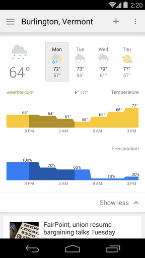 Google新闻和天气0