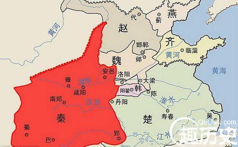 秦国的大致领土范围